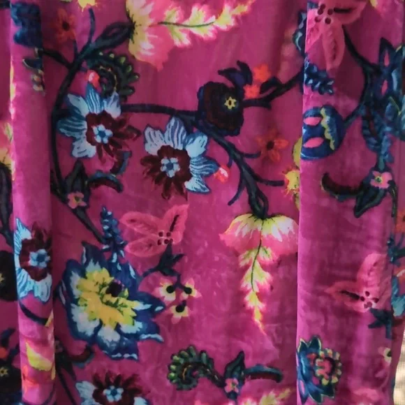 Anthropologie Pink Velvet tank dress Size M. - Picture 2 of 5
